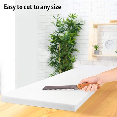 1" Height x 30" Width x 60" Length 1.8 Density 36ILD (Semi-Firm) Upholstery Foam Cushion Made in USA in Saudi Arabia
