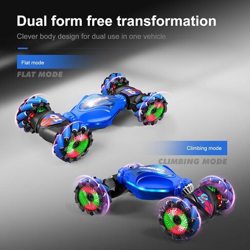360° Rotating 4WD Remote Control Car, Gesture Sensing RC Stunt Car, 2.4G Controller and Adjustable Light & Music, Birthday Christmas Toy Gift for Boys Kids Age 6+ in Saudi Arabia