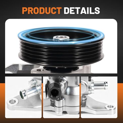 21-5354 Power Steering Pump with Pulley Compatible with Hyundai Santa Fe 2003-2006, Kia Sedona 2002-2005 V6 3.5L Replace 215354 965354 AA1215354 Power Assist Pump, Right Passenger Side in Kuwait