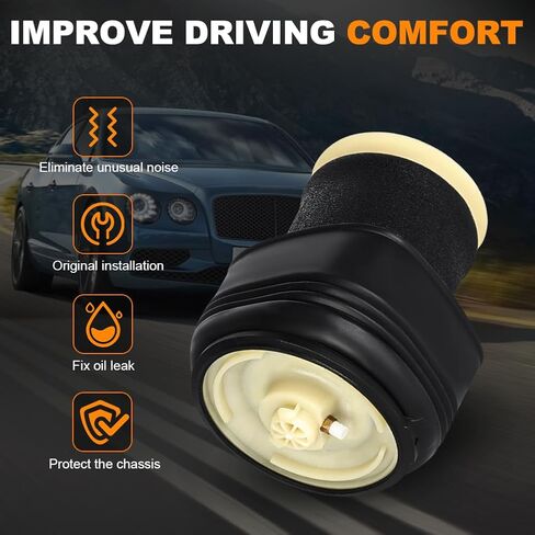2PCS الخلفي الهواء الربيع الهواء ركوب تعليق حقيبة امتصاص متوافق مع BMW X5 E70 2007 2008 2009 2010 2011 2012 2013، X6 E71 E72 2008-2014، 37126790080 37126790078، زوج اليسار واليمين in Kuwait