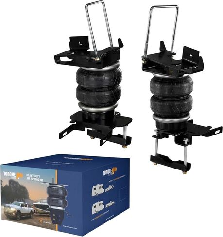 طقم تعليق كيس الهواء TORQUE لـ 2021-2026 Ford F150 2WD 4WD F-150 حقيبة مساعد خلفي سحب زنبركي 5000 رطل (يستبدل Air Lift 57355 Loadlifter 5000) (TR57355) in Kuwait