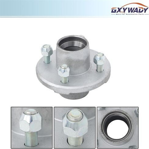 GXYWADY 4 على 4 بوصة مجموعة محور المقطورة المجلفنة مع طقم محمل المقطورة لاستبدال المغزل 2000 رطل 1 بوصة in Kuwait