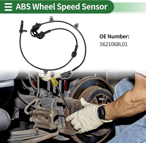 Motoforti ABS Wheel Speed Sensor ABS Sensor Anti-lock Braking System Sensor for Suzuki Swift IV 2010-2021 No.5621068L01 Front Right in Kuwait