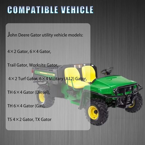 AM130448 2Pcs Front Shock Absorbers Strut Assembly adjustable.Compatible with John Deere Gator TX TH TS 4x2 6x4 Trail Turf Worksite Military.Replacement OE for AMP2934360 in Saudi Arabia