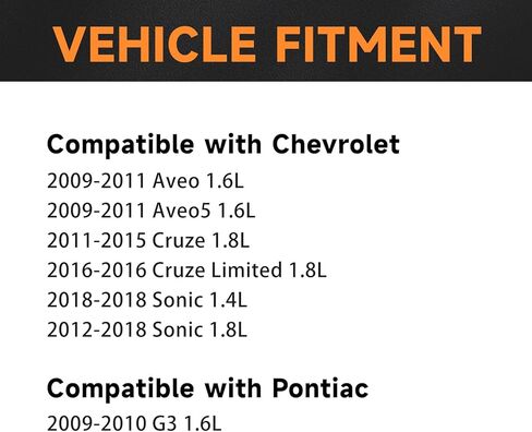 Ignition Coil Pack Compatible with 1.8L Chevy Sonic Cruze Aveo Aveo5 Cruze Limited Pontiac G3 2009 2010 2011 2012 2013 2014 2015 2016 2017 2018 1.6L 1.4L Coil Packs Replaces UF620 UF-620 in Saudi Arabia
