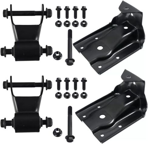 Rear Leaf Spring Hanger & Shackle Bracket Kit – Replaces 722-032 & 722-029 – Compatible with 1999–2013 Chevy Silverado & GMC Sierra 1500 in Saudi Arabia