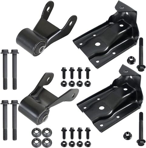Rear Leaf Spring Hanger & Shackle Bracket Kit – Replaces 722-032 & 722-029 – Compatible with 1999–2013 Chevy Silverado & GMC Sierra 1500 in Saudi Arabia