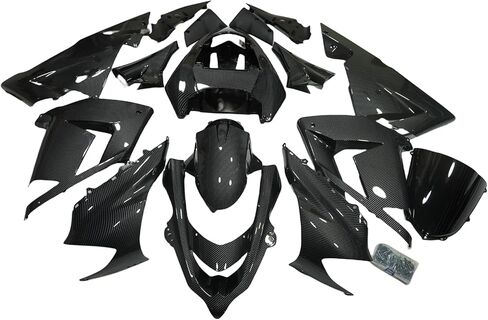 مجموعة هدايا هيكل السيارة من ألياف الكربون مناسبة لكاواساكي نينجا ZX 10R ZX1000C 2004 2005 مطلية in Kuwait