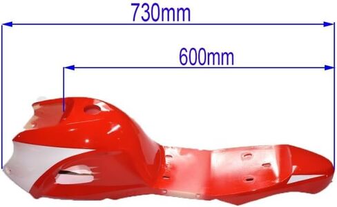 Suitable for Plastic Kit Fender Fairings 12v headlight windshield and fuel tank seat 49cc kids quad bike mini ATV kid 4x4 wheeler(Yellow-white) in Saudi Arabia