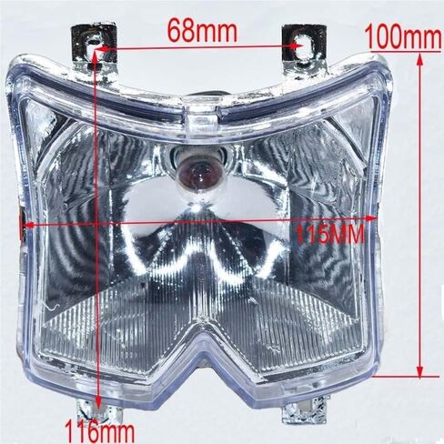 Suitable for Plastic Kit Fender Fairings 12v headlight windshield and fuel tank seat 49cc kids quad bike mini ATV kid 4x4 wheeler(Yellow-white) in Saudi Arabia