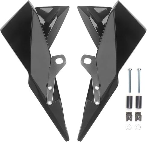 لملحقات الدراجات النارية Ninja ZX-6R مجموعات Fairing Kit لـ Ka-wasaki Ninja ZX6R 2024 2025 2026 سبويلر أمامي Areo Wing Decos أجزاء الأداء لأرفف المسار (نسيج ألياف الكربون) in Kuwait