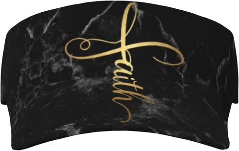 Jesus Cross Sport Sun Visor Hat Fashion Empty Top Baseball Sun Cap Golf Tennis Visor for Women Men in Saudi Arabia