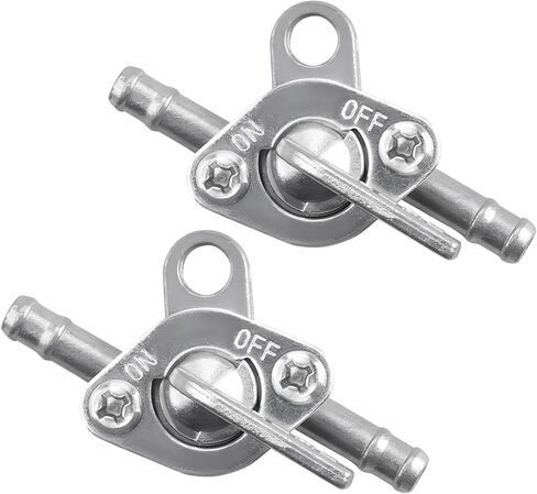 2PCS Inline Fuel Tank Tap Valve, 6mm Motorcycle Gas Fuel Tank Tap On-Off Switch, Inline Gas Shut Off Valve for 50cc 70cc 90cc 110cc 125cc 140cc 150cc Go Kart Dirt Bike ATV in Saudi Arabia
