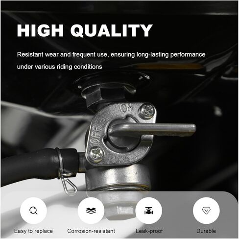 2PCS Inline Fuel Tank Tap Valve, 6mm Motorcycle Gas Fuel Tank Tap On-Off Switch, Inline Gas Shut Off Valve for 50cc 70cc 90cc 110cc 125cc 140cc 150cc Go Kart Dirt Bike ATV in Saudi Arabia
