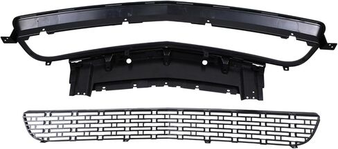 Front Lower Grill Grille and Reinforcement Black for Dodge Challenger 2015-2023 Exc Widebody Hellcat in Kuwait