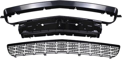 Front Lower Grill Grille and Reinforcement Black for Dodge Challenger 2015-2023 Exc Widebody Hellcat in Kuwait