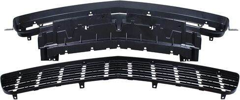 Front Lower Grill Grille and Reinforcement Black for Dodge Challenger 2015-2023 Exc Widebody Hellcat in Kuwait
