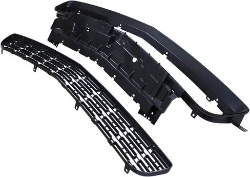 Front Lower Grill Grille and Reinforcement Black for Dodge Challenger 2015-2023 Exc Widebody Hellcat in Kuwait