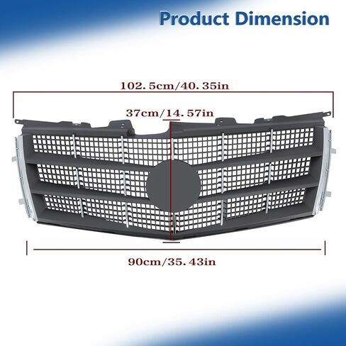 Silscvtt Front Grille Upper Black Replacement for CTS 2008-2011 in Kuwait