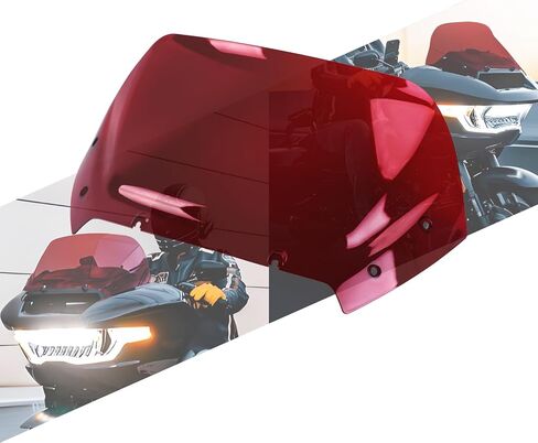درع أمامي للزجاج الأمامي مقاس 10 بوصات متوافق مع Harley CVO Road Glide ST FLTRX FLTRXSE FLTRXSTSE 2023-2025 أحمر in Kuwait