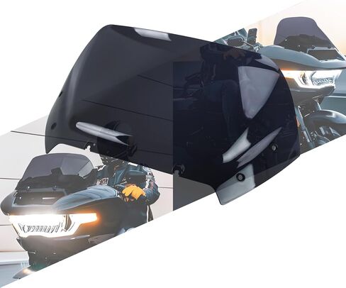 درع أمامي للزجاج الأمامي مقاس 10 بوصات متوافق مع Harley CVO Road Glide ST FLTRX FLTRXSE FLTRXSTSE 2023-2025 أحمر in Kuwait