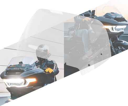 درع أمامي للزجاج الأمامي مقاس 10 بوصات متوافق مع Harley CVO Road Glide ST FLTRX FLTRXSE FLTRXSTSE 2023-2025 أحمر in Kuwait