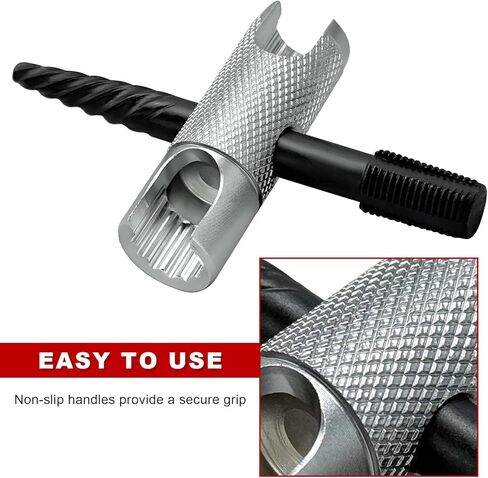 2PCS Grease Fitting Tool, 4 Way Grease Zerk Removal Installation Rethreading Tool, Grease Fitting Multi-Tool Fits 1/4"-28 SAE, 1/8"-NPT, M10x1, M8x1, Hex Sizes 3/8" 5/16" 7/16" in Kuwait