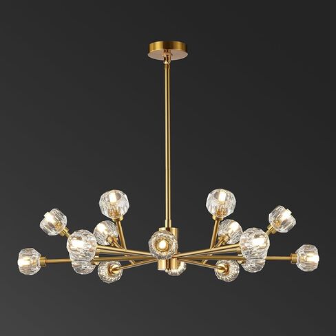 Safavieh Couture Collection Breyer Sputnik Nickle Crystal Adjustable Chandelier in Kuwait