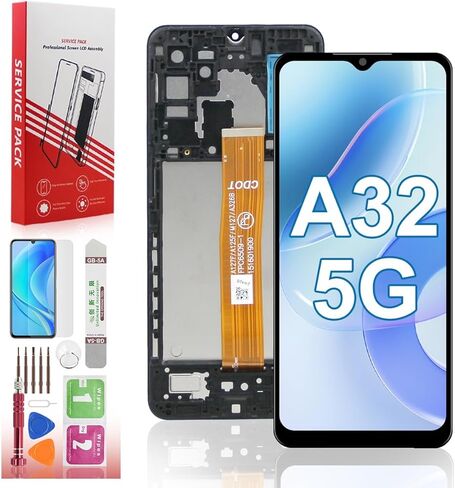 LCD for Samsung A32 5G Screen Replacement kit Samsung Galaxy A32 LCD Display with Frame A326B,A326B/DS,A326BR/DS,A326BR Touch Screen Digitizer Assembly with Tools 6.5 inch (Not A32 4G) in Saudi Arabia