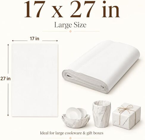 100 Packing Paper Sheets for Moving Supplies, 17x27 Newsprint Wrapping Paper for Mugs & Ornaments - Box Filler Supplies in Kuwait