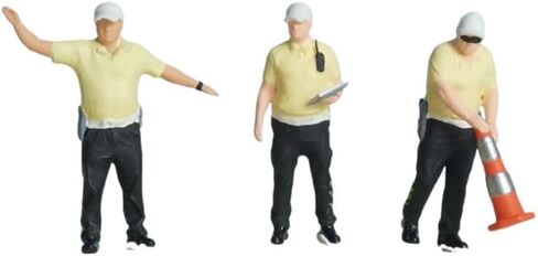 Traffic Police Officers Enforcing The Law 3pcs, 1:64 Scale, Transportation, Miniature Models, Suitable for DIY Landscapes, Creative Scenes, Matching and Macro Photography in Saudi Arabia