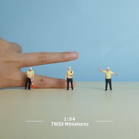 Traffic Police Officers Enforcing The Law 3pcs, 1:64 Scale, Transportation, Miniature Models, Suitable for DIY Landscapes, Creative Scenes, Matching and Macro Photography in Saudi Arabia