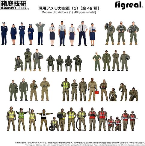 figreal 1/72 U.S.AIRFORCE (1) EG4b Set of 4 Mechanics 072-00017-EG4b Painted Figure in Saudi Arabia