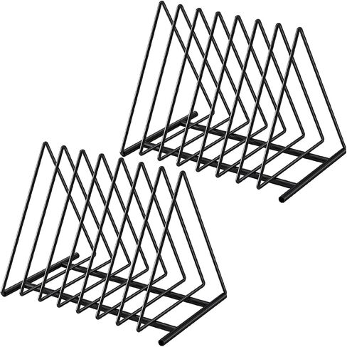 TOPCJ Triangle File Folder Racks,7 Sections File Holder,File Storage Sorter/Stand,Desktop File Organizer,Wire Organizer Rack,Magazine Folder Holder,Letter/Legal,Suitable to Hold Large/Small Items in Saudi Arabia