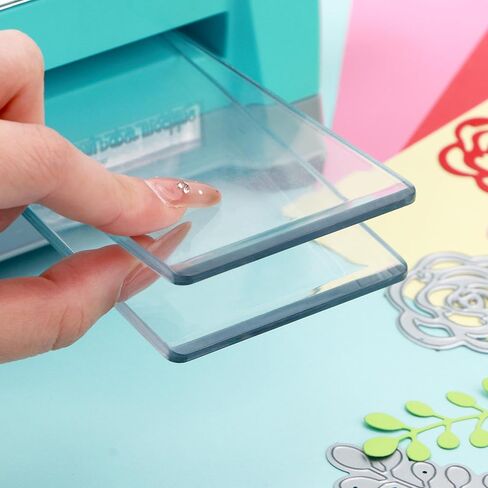 Mini Cutting Pads for Die Cutting Machine – 1 Pair (5.5 X 2.6 Inch) Clear Polycarbonate Plastic Plates – See-Through Design– Compatible with Sizzix Sidekick & Metal Dies – Replacement Cutting Plates in Kuwait