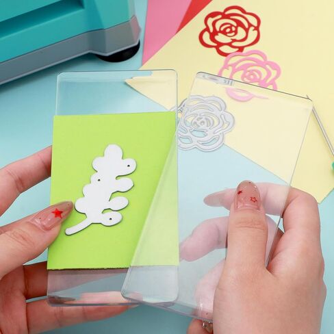 Mini Cutting Pads for Die Cutting Machine – 1 Pair (5.5 X 2.6 Inch) Clear Polycarbonate Plastic Plates – See-Through Design– Compatible with Sizzix Sidekick & Metal Dies – Replacement Cutting Plates in Kuwait