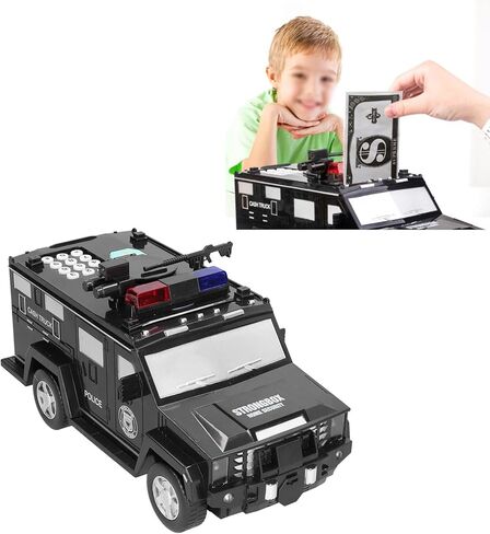Armored Car Money Piggy Bank for Kids, Electronic Piggy Banks, Electronic Car Money Bank, Cool Armored Car Bank Password Bank for Birthday Festival Girls Boys Friends in Kuwait