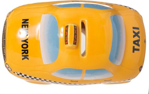New York City Taxi Ceramic Piggy Money Bank - Officially Licensed - Yellow and Checker Design - 6" L x 3.5" W x 3.75" H in Kuwait
