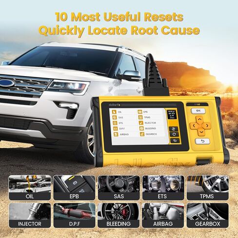 OBD2 Scanner Diagnostic Tool - 4 System BIDirectional Scan Tool for Car 10 Resets Services Active Test Oil/EPB/SAS/TPMS/Throttle/INJEC Auto VIN Lifetime Update in Saudi Arabia