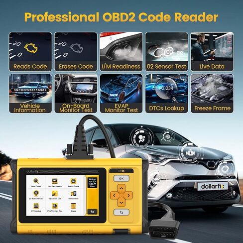 OBD2 Scanner Diagnostic Tool - 4 System BIDirectional Scan Tool for Car 10 Resets Services Active Test Oil/EPB/SAS/TPMS/Throttle/INJEC Auto VIN Lifetime Update in Saudi Arabia