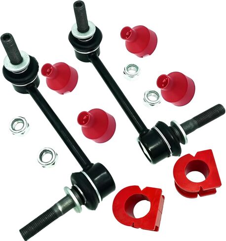 MOAR 2+2Set Front Sway Stabilizer Bar End Link Kit with Bushings For 2003-2021 Dodge Ram 1500 Ram 2500 Ram 3500 Ram1500 Classic K80894 K7353 Red 5170290AD in Saudi Arabia