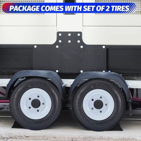 Garvee 2 Pack 4.80-8 4.80x8 480-8 إطارات مقطورة مع حواف 8 بوصة، 5 عروة على 4.5 بوصة، تجويف مركزي 2.85 بوصة، إطار مقطورة متعدد الوظائف، إطار مقطورة ومجموعة حافة in Kuwait