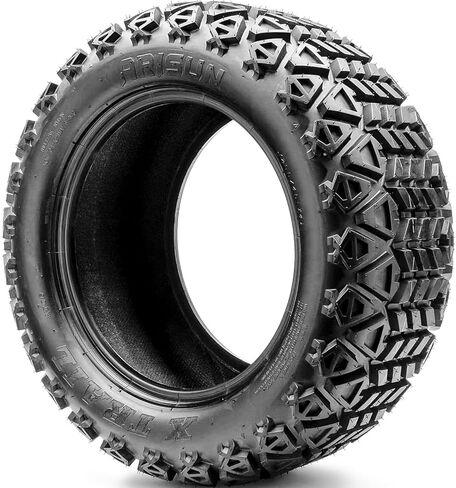 Arisun X Trail AT06 Golf Cart All-Season Tire-22X11.00-10 22X11.00X10 76F نطاق التحميل 4 طبقات BSW جدار جانبي أسود in Kuwait