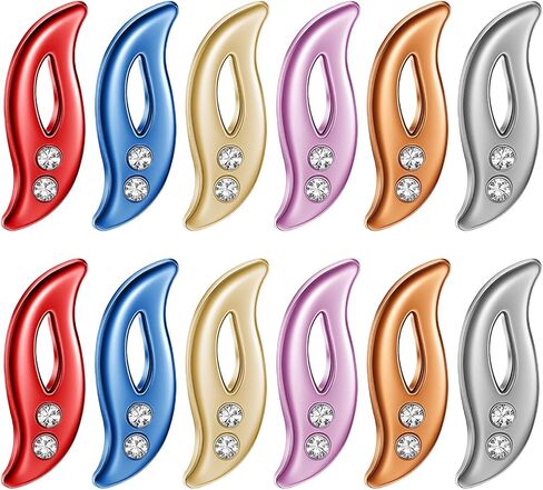 12 Pcs Hijab Pins for Women,Pins for Hijab,Non-Slip Rustproof Colorful for Muslim Girls,Shawls & Pashminas - Safety Pin Hijabs Accessories in Kuwait