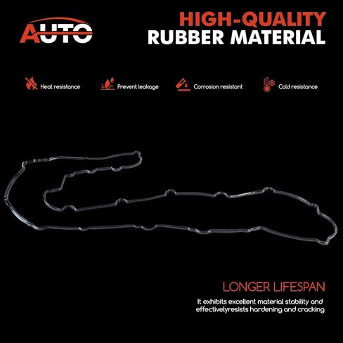 Engine Valve Cover Gasket Set Compatible with Buick Rainier Chevrolet Trailblazer EXT GMC Envoy Isuzu Ascender Oldsmobile Bravada Saab 9-7x L6 4.2L Replace VS50584R in Kuwait