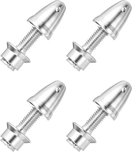 MECCANIXITY Propeller Adapter RC Plane Airplane Spinners, 3mm Aperture and 6mm Output Axle Propeller Adapter Saver for Shaft Brushless Motor Speed Controllers, Pack of 4 in Kuwait