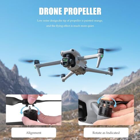 8 قطعة مراوح الهواء 3 مناسبة لملحقات DJI Air 3/Air 3S ، شفرات منخفضة الضوضاء 8747F الدعائم أجنحة استبدال شفرات الملحقات in Kuwait