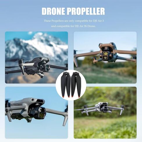 8 قطعة مراوح الهواء 3 مناسبة لملحقات DJI Air 3/Air 3S ، شفرات منخفضة الضوضاء 8747F الدعائم أجنحة استبدال شفرات الملحقات in Kuwait