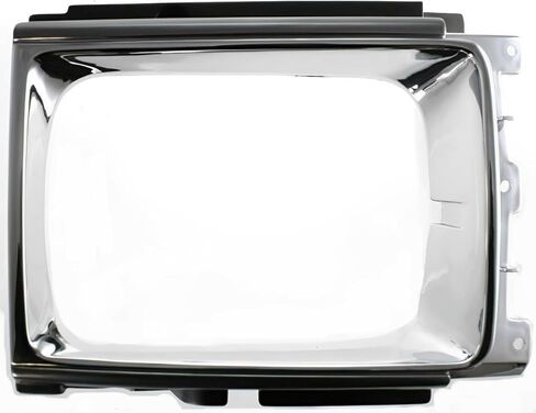 DAT AUTO PARTS غطاء حافة الباب الأمامي الأيسر للسائق الأمامي يناسب 1987-1989 Toyota 4Runner SR5، 1986-1988 Toyota Pickup Truck SR5 Deluxe، بلاستيك مطلي بالكروم، يستبدل TO2512107 in Kuwait