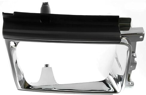 DAT AUTO PARTS غطاء حافة الباب الأمامي الأيسر للسائق الأمامي يناسب 1987-1989 Toyota 4Runner SR5، 1986-1988 Toyota Pickup Truck SR5 Deluxe، بلاستيك مطلي بالكروم، يستبدل TO2512107 in Kuwait